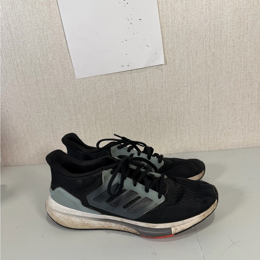 Adidas EQ21 Run Running Shoes Sneakers Black‎ Grey Gray White GZ0604 Men 8.5